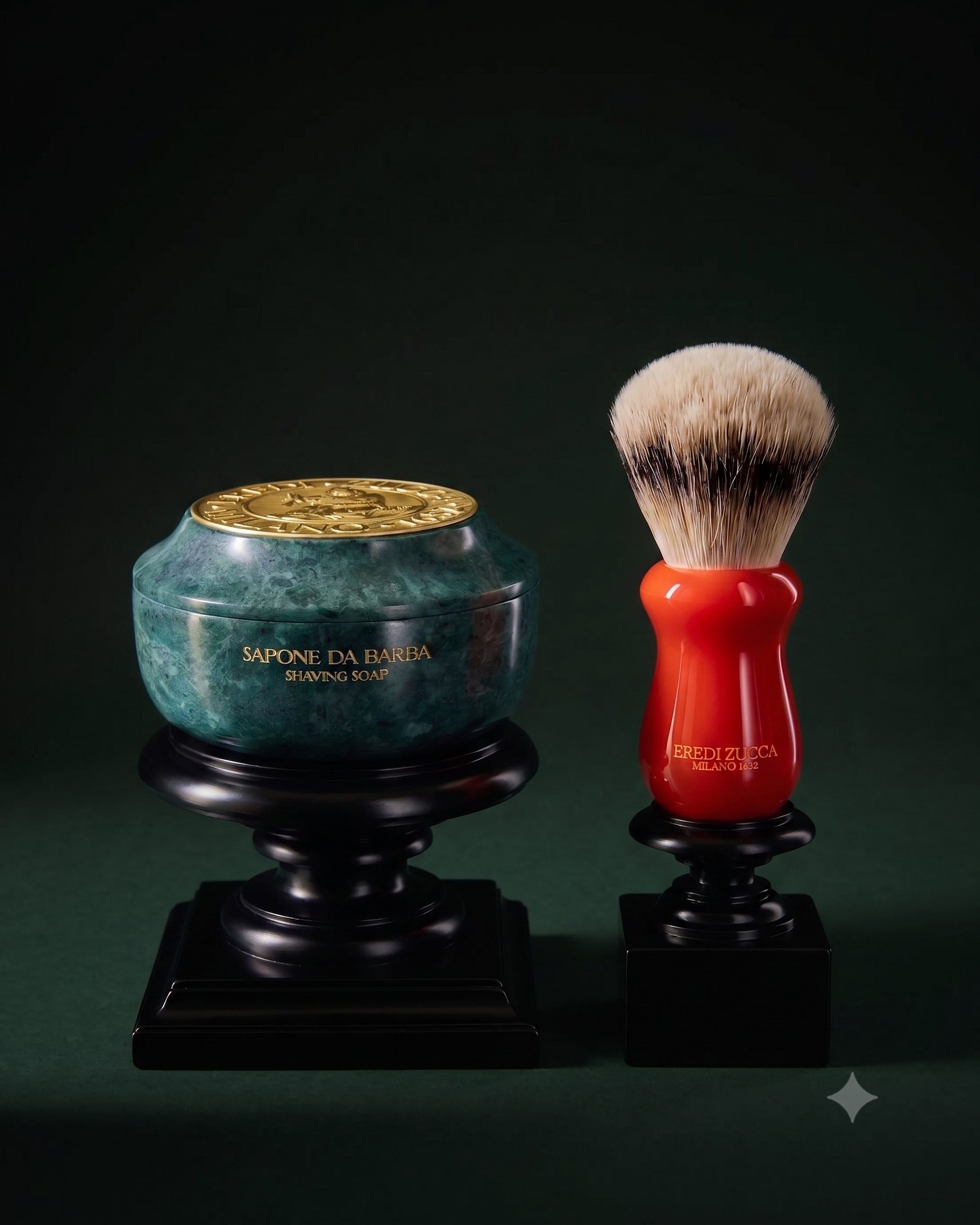 Red Resin Silvertip Shaving Brush